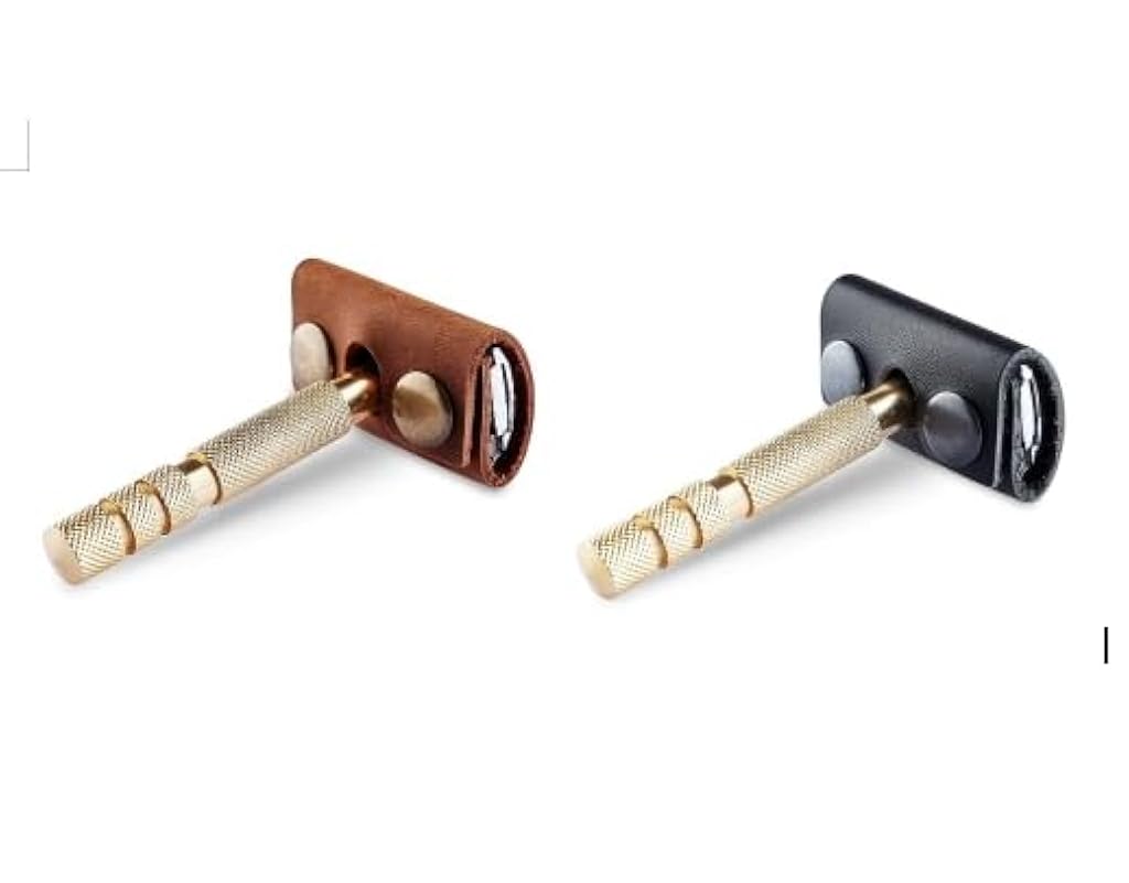 MAYCREATE® 2PCS Safety Razor Head Protecting Leather Cover MAYCREATE® 2PCS Safety Razor Head Protecting Leather Cover